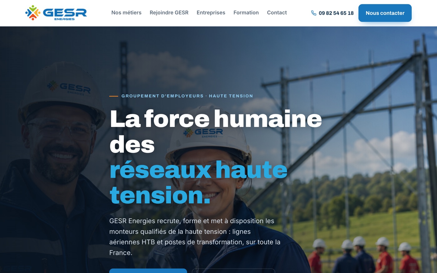 Nouveau site GESR Energies par DAELIO